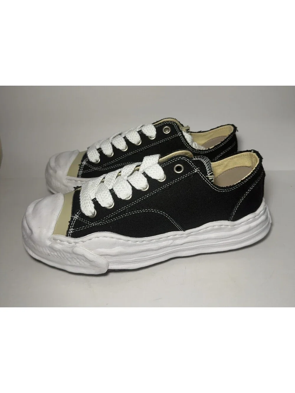 Maison Mihara Yasuhiro Original Sole Low Top Sneakers Black Size EU 45